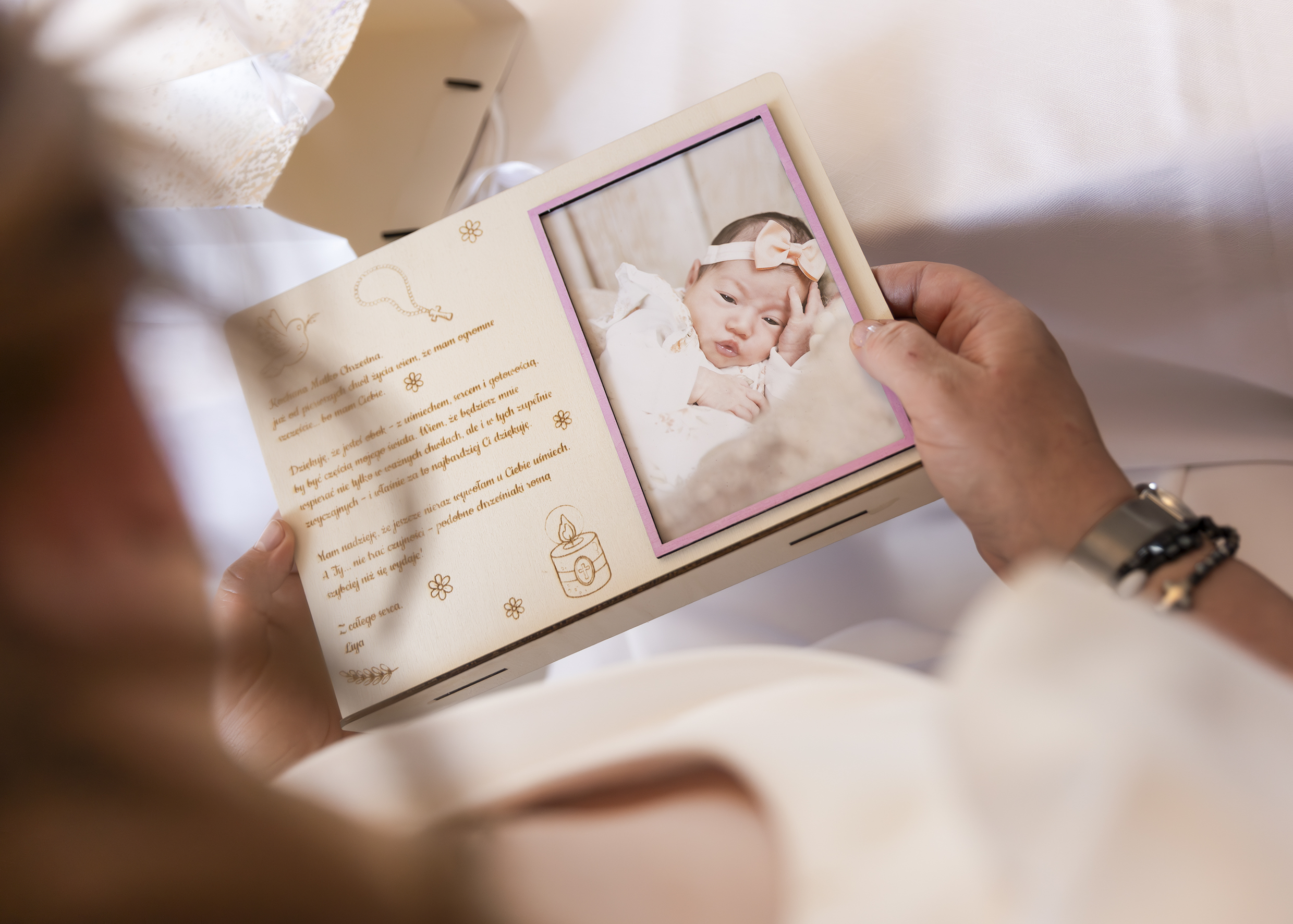 Ramka dla chrzestnej