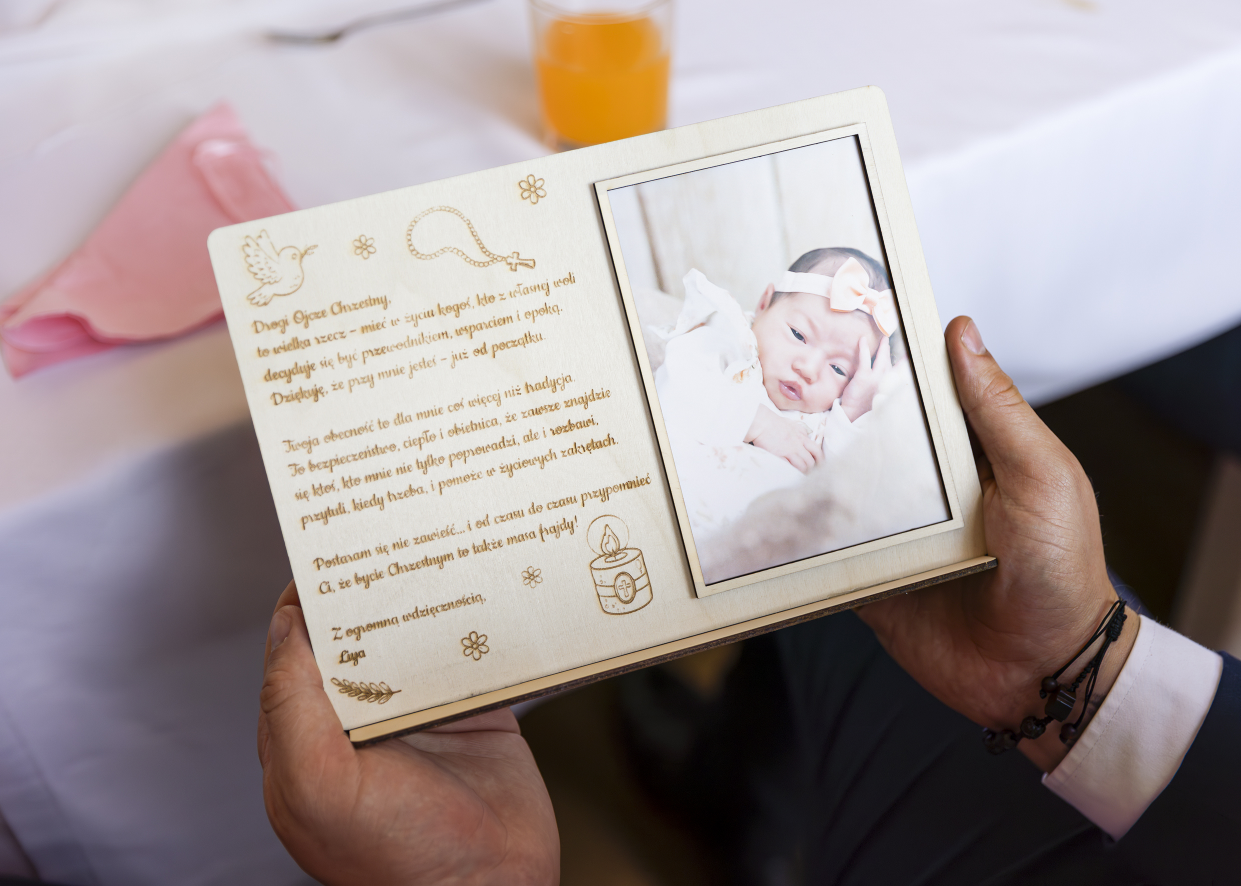 Ramka dla chrzestnego